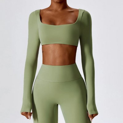 Crop Top Manche Longue Sport Femme JACOBSON Yoga Jacobson Yoga